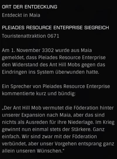 0671 - Pleiades Resource Enterprise siegreich