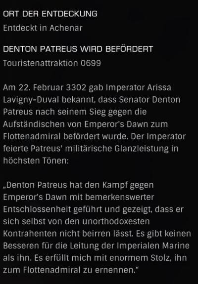 0699 - Denton Patreus wird befördert