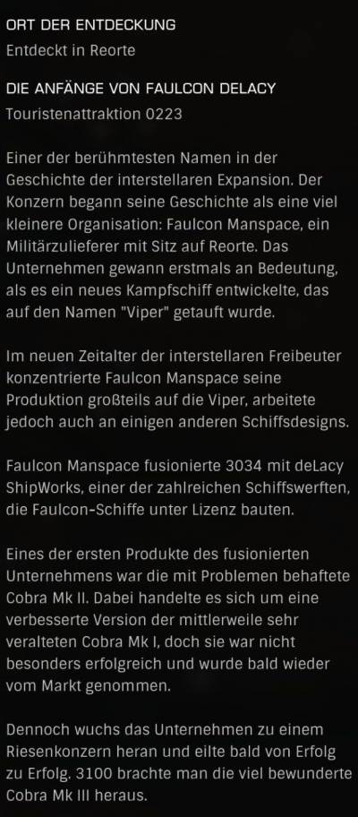 0223 - Die Anfänge von Faulcon DeLacy