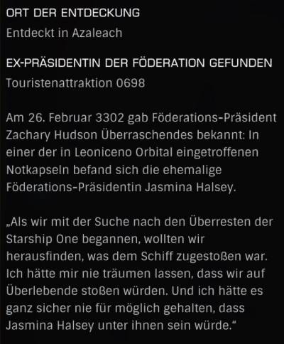 0698 - Ex-Präsidentin der Föderation gefunden